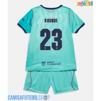 Camisa de time de futebol Barcelona Jules Kounde #23 Replicas 3º Equipamento Infantil 2026-27 Manga Curta (+ Calças curtas)